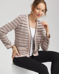 Black Sunset Abstract Sweater Jacket