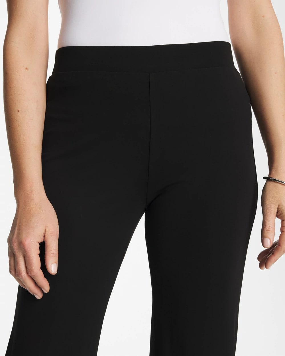 Black Matte Jersey Pants