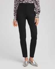 Black Emme Skinny Ponte Ankle Pants