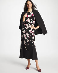 Black Column Knit Maxi Dress