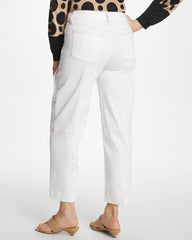 Alabaster Utility Wide Pull-On Crop Jeans