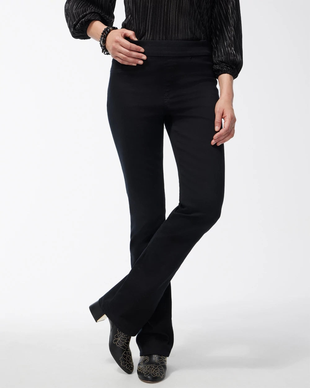 Black Black Pull-on Bootcut Jeggings