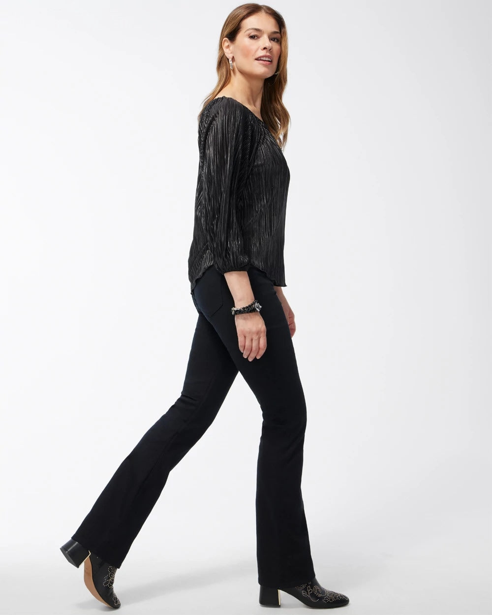 Black Black Pull-on Bootcut Jeggings