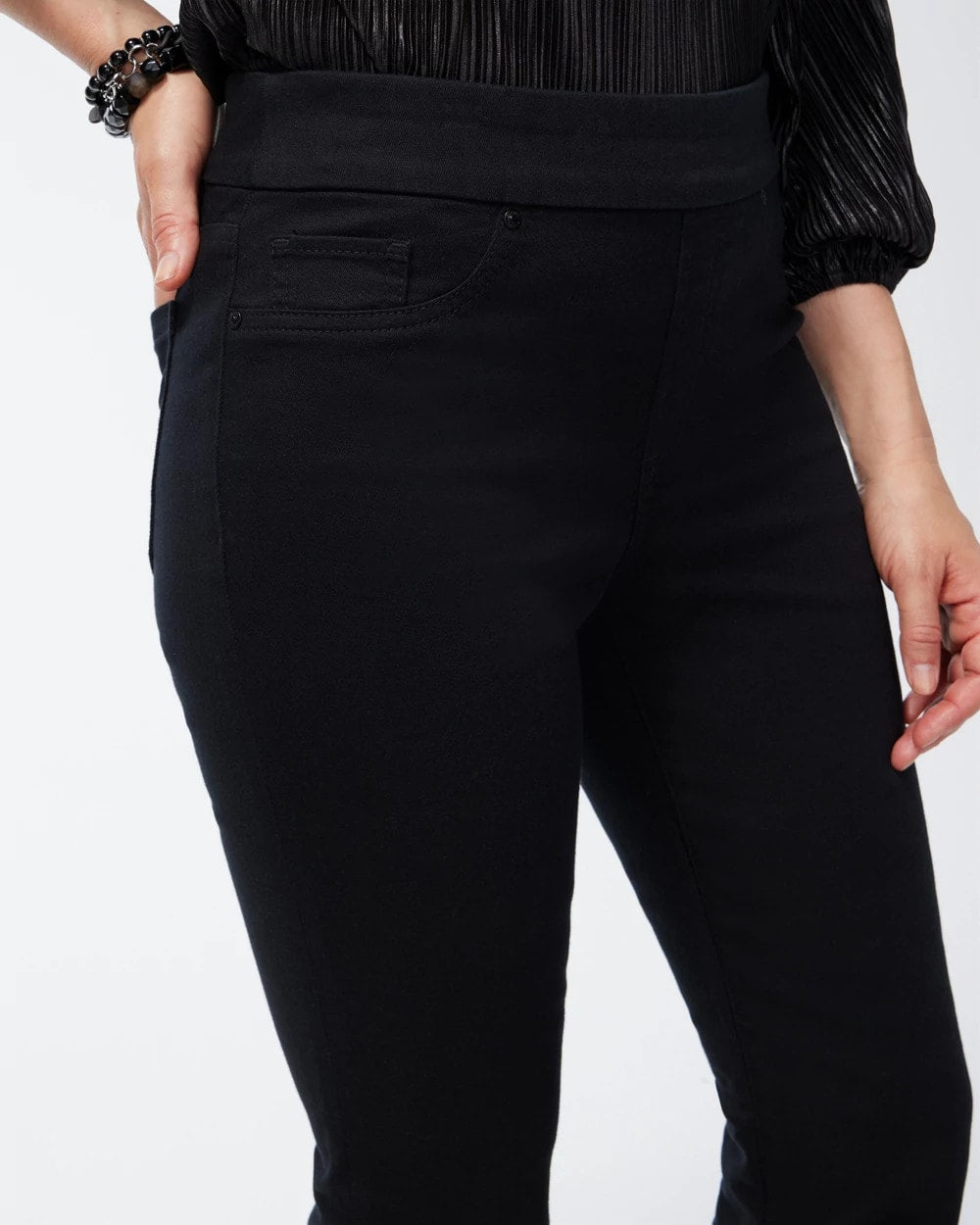 Black Black Pull-on Bootcut Jeggings