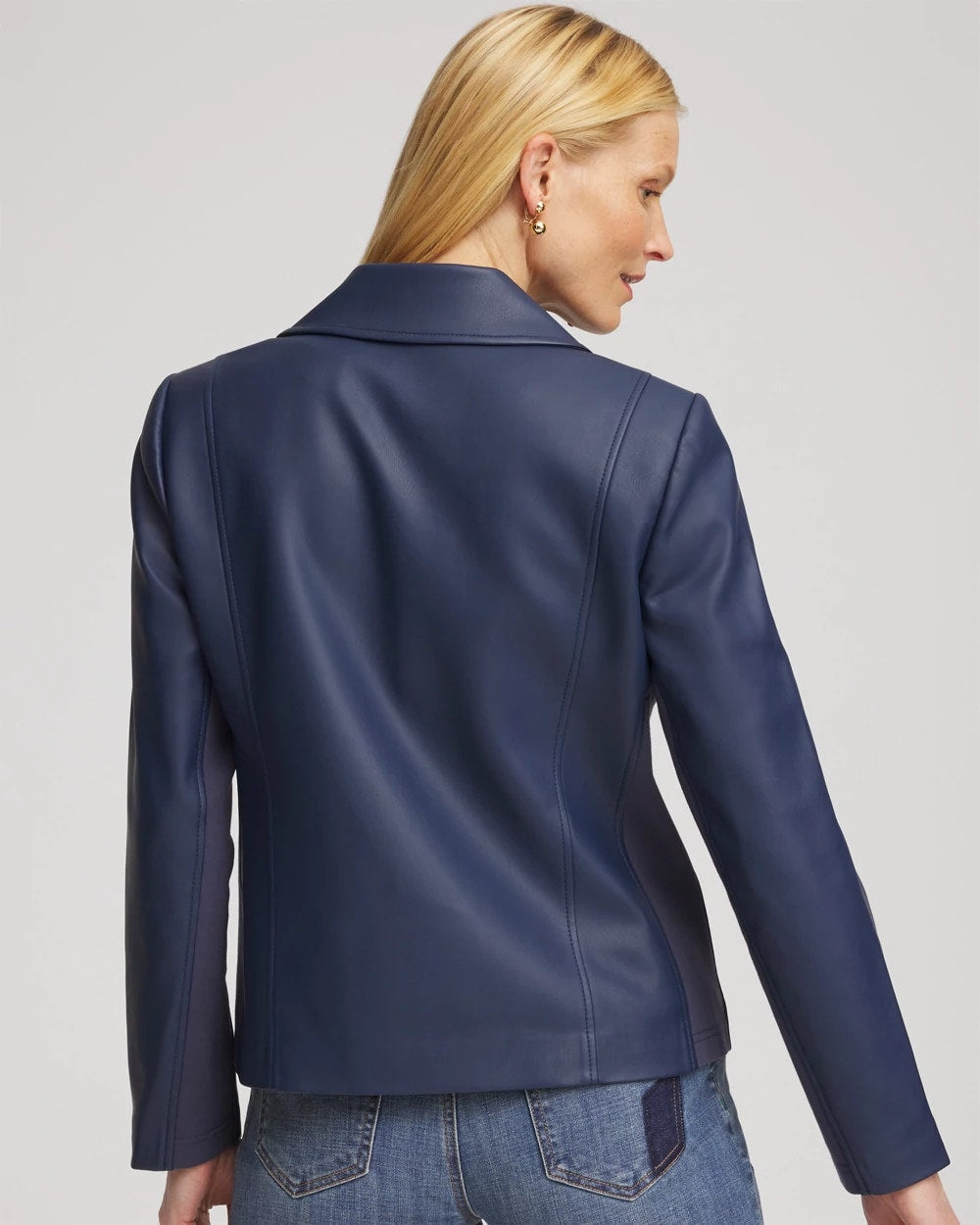 Pacific Rim Faux Leather Moto Jacket