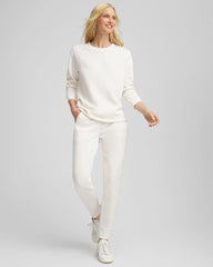 English Cream Zenergy® Rhinestone Joggers