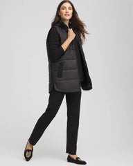 Black Zenergy® Quilted Hooded Vest