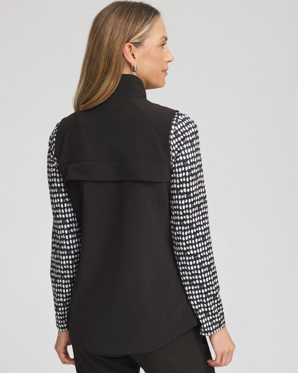 Black Zenergy® UPF Front-Zip Travel Vest