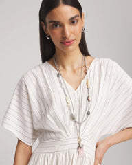 Silver Chico's Originals White Jade Ocean Necklace