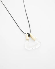 Lucite Adjustable Lucite Pendant Necklace