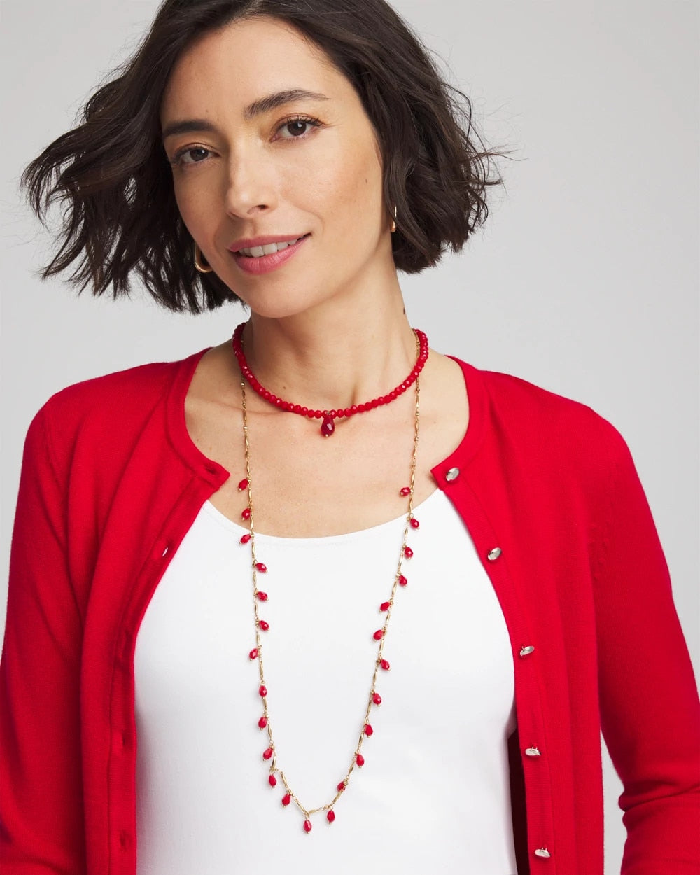 Red Convertible Red Necklace