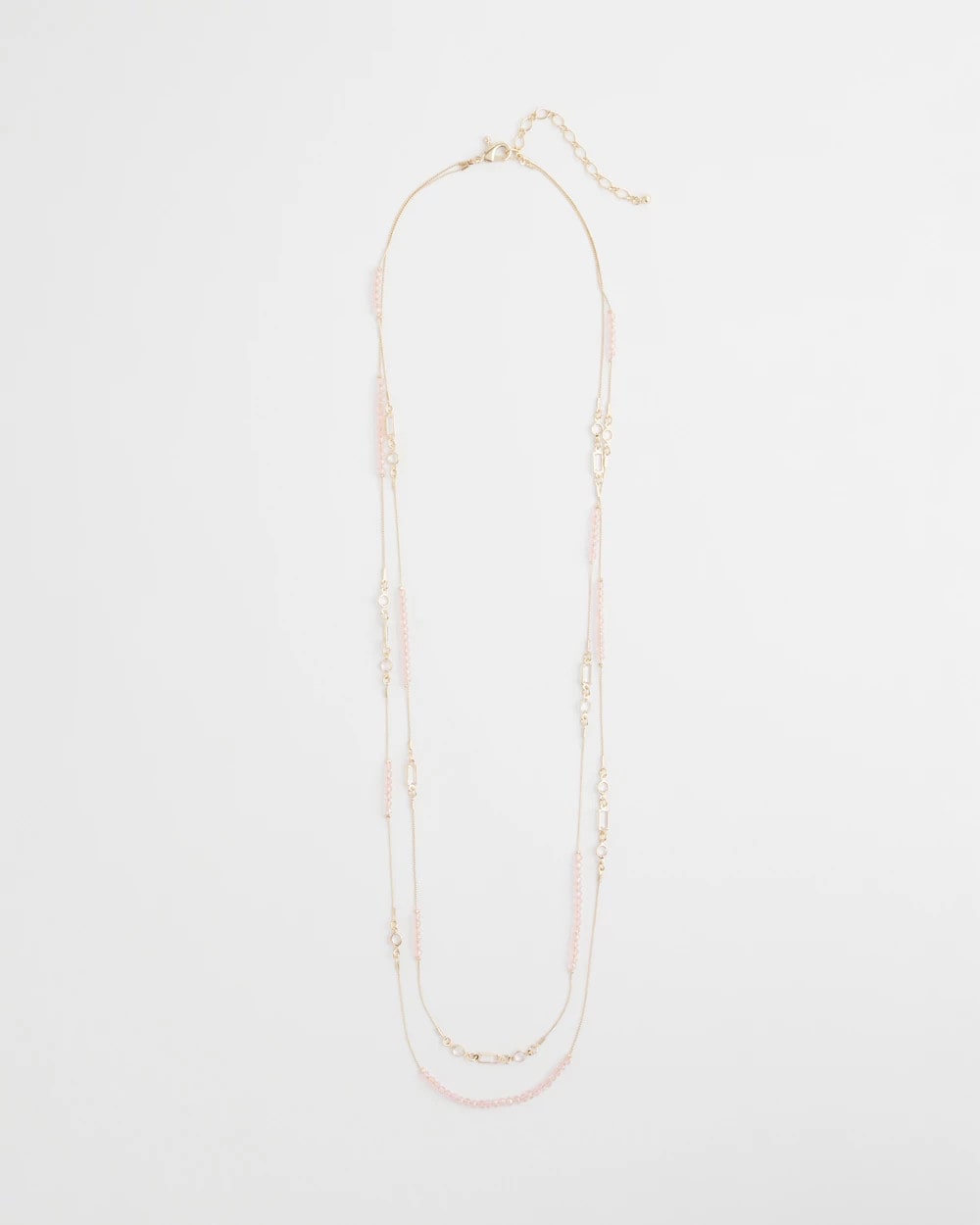Pink Pink Double-Strand Necklace