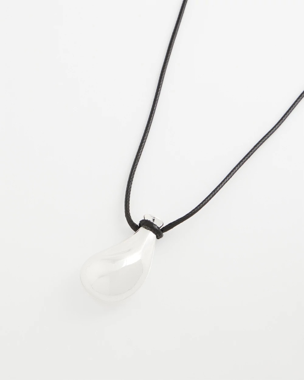 Mixed Metals Silvertone Adjustable Pendant Necklace