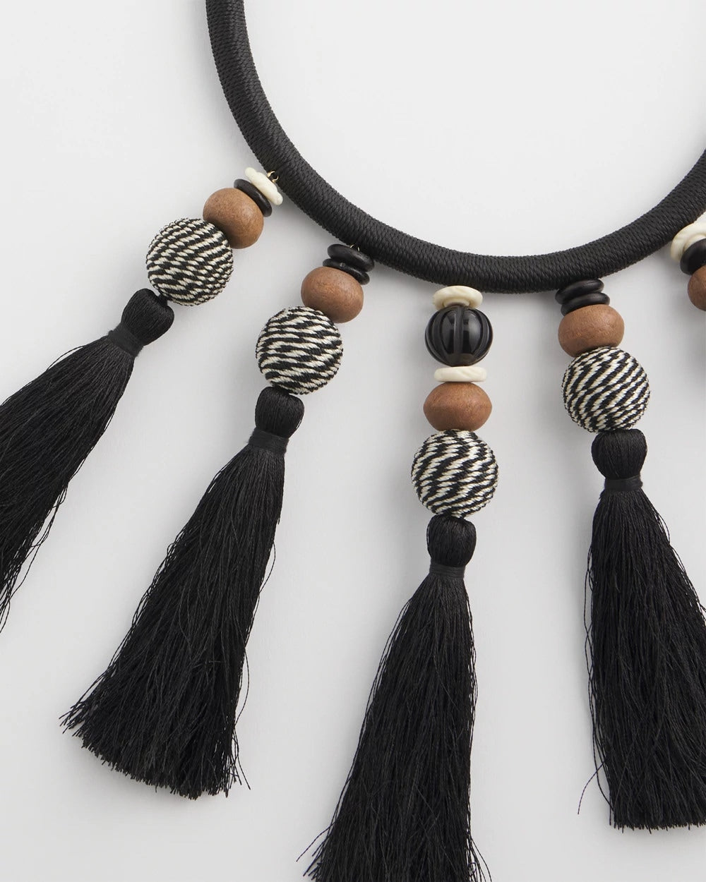 Neutral Chico's Originals Tassel Statement Necklace