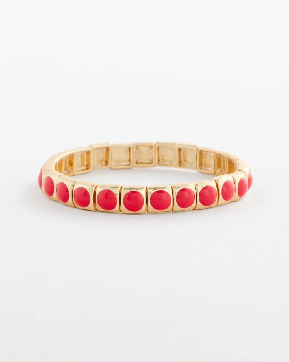 Orange Bold Orange Goldtone Stretch Bracelet