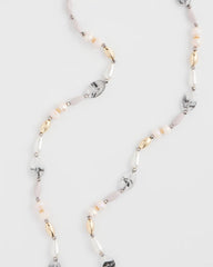 Pink Pink Art Deco Beaded Necklace