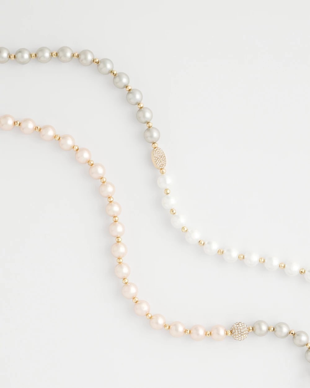 Pink Art Deco Beaded Necklace