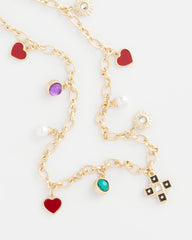 Multi Adjustable Charm Necklace