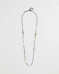 Mixed Metals Mixed-Metal Charm Necklace