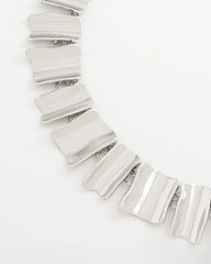 Silver Silver Wave Collar Necklace