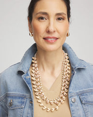 Neutral Multi-Strand Shell Necklace