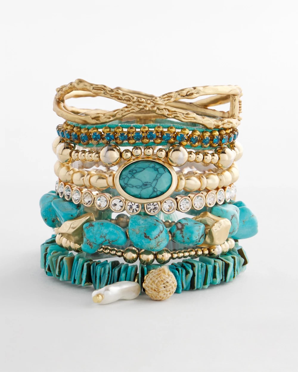 Turquoise Adjustable Thread Wrapped Bracelet