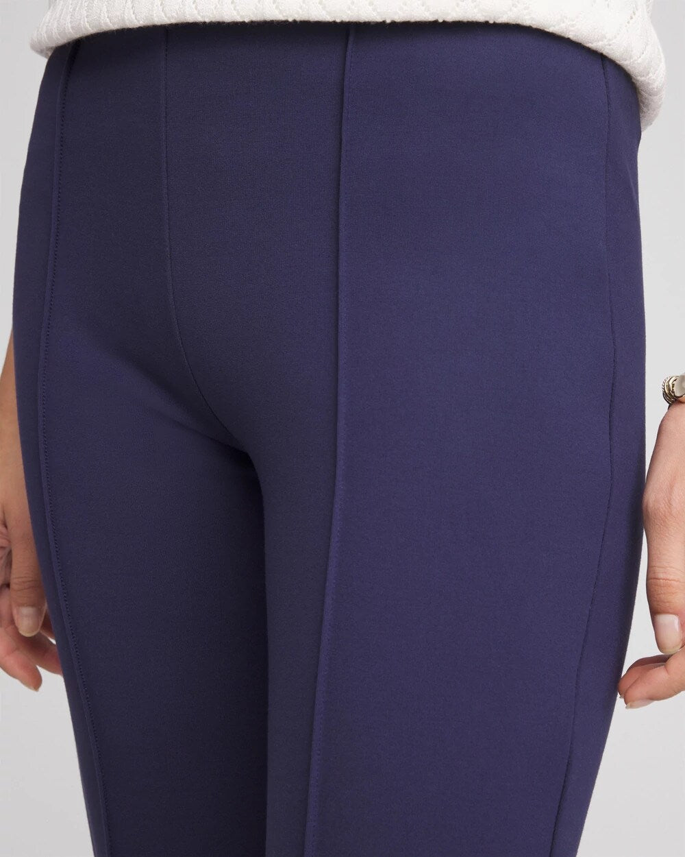Passport Blue Lightweight Juliet Kick Flare Pants