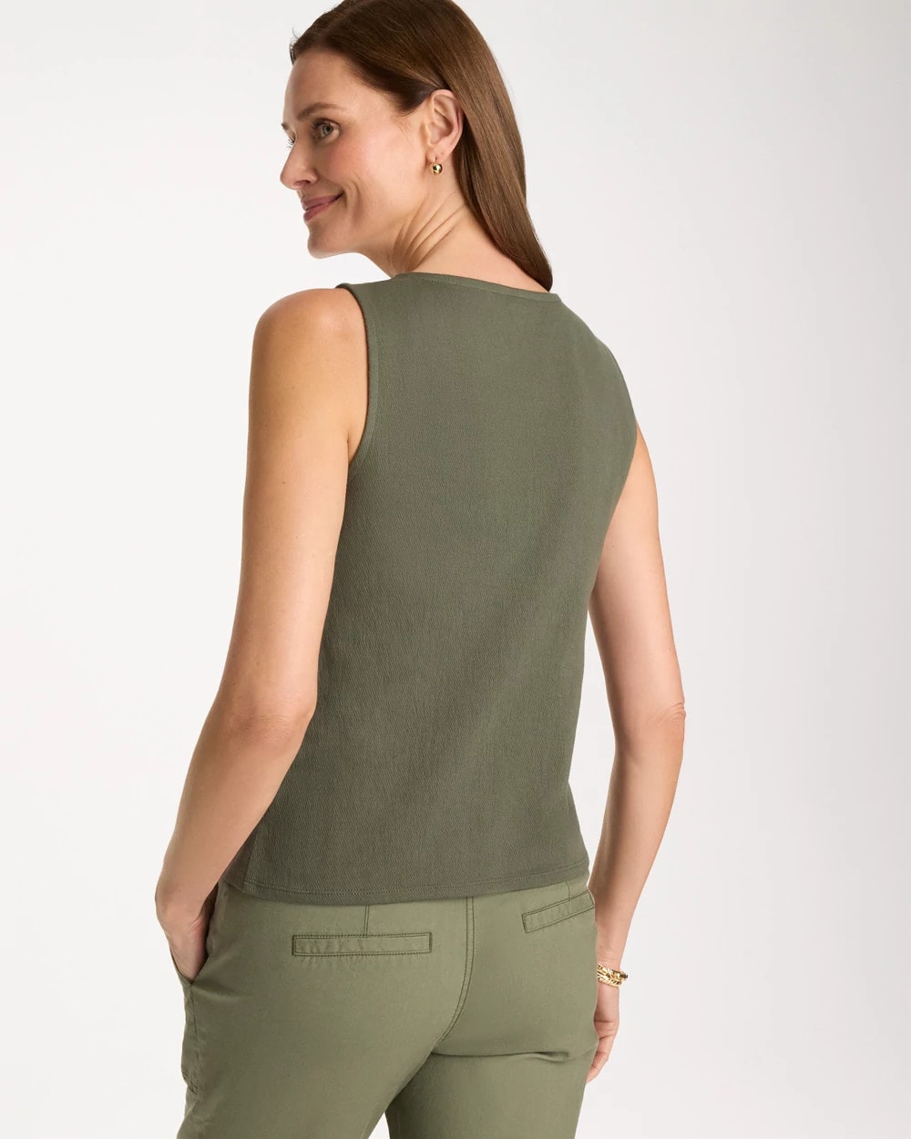 Kelp Forest Knit Gauze Tank