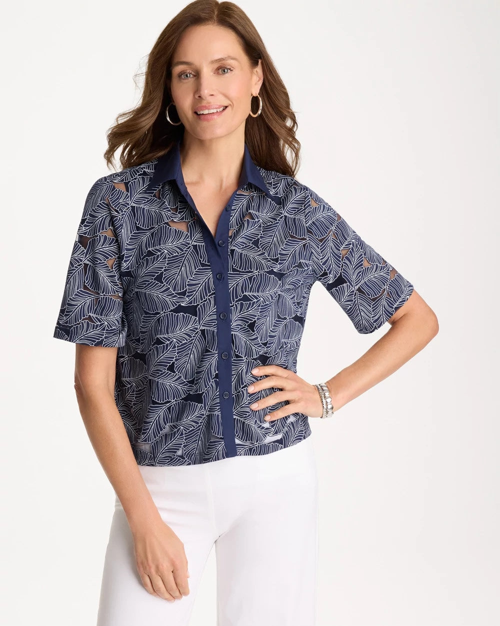 Passport Blue Burnout Camp Tee