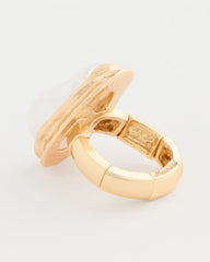 Pearl Faux Pearl Stretch Ring