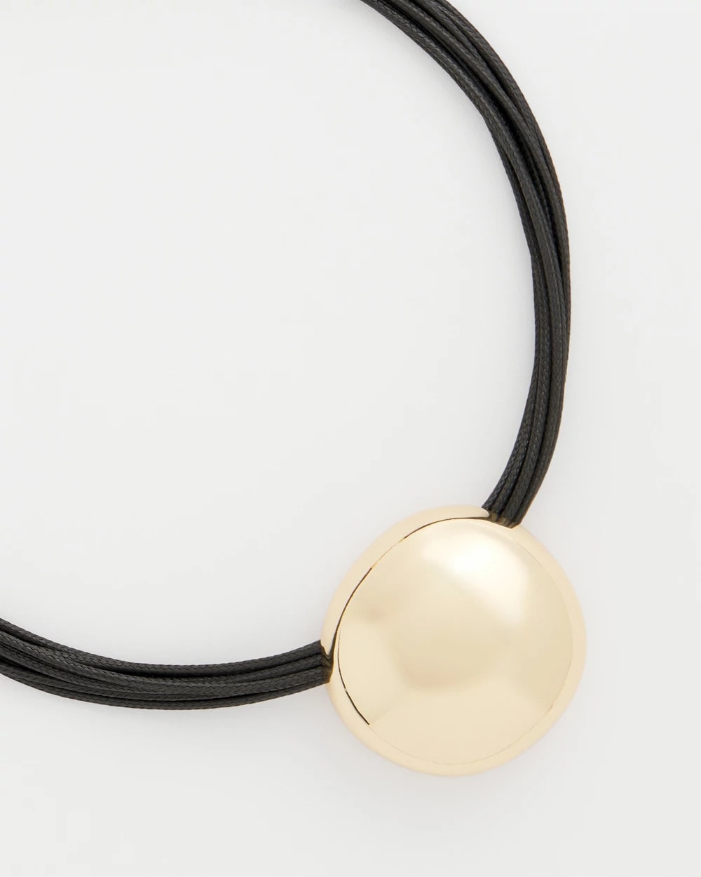 Gold Gold Pendant Cord Necklace