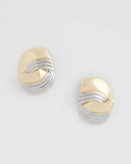 Mixed Metals Mixed Metal Stud Earrings