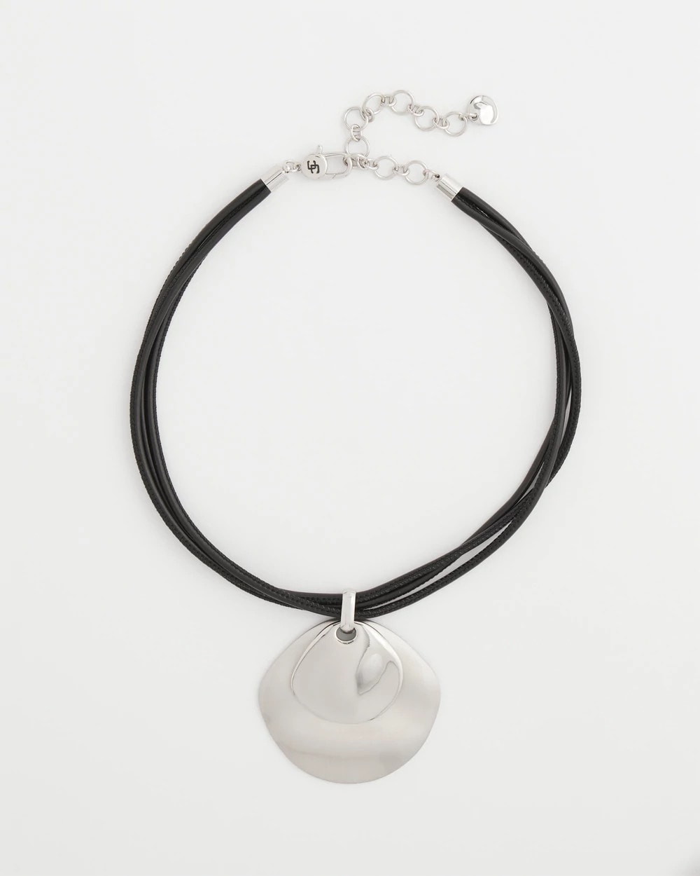 Silver Silver Pendant On Cord