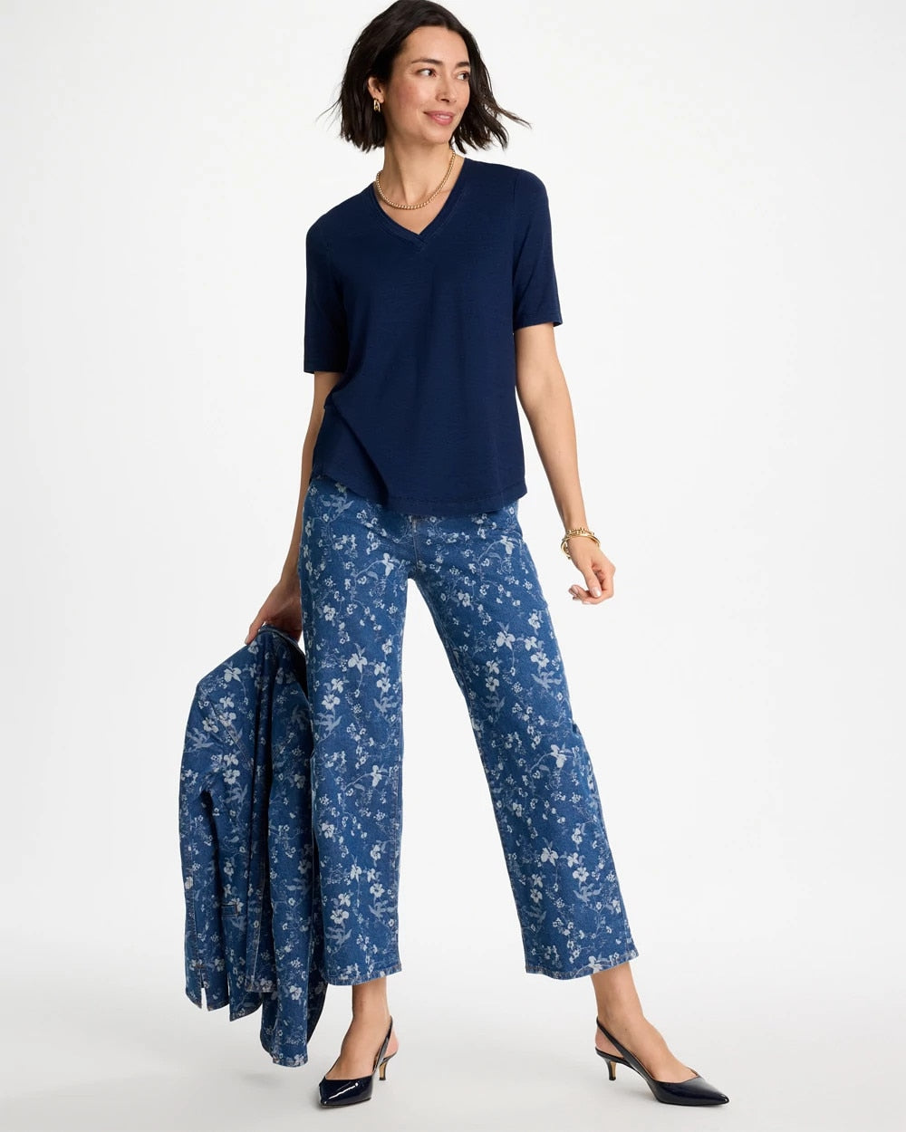 Riviera Authentic Cotton Slub V-Neck Tee
