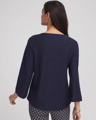 Denim Denim Soutache Top