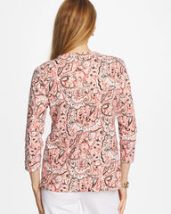 Rose Smoke Pima 3/4 Sleeve Tee