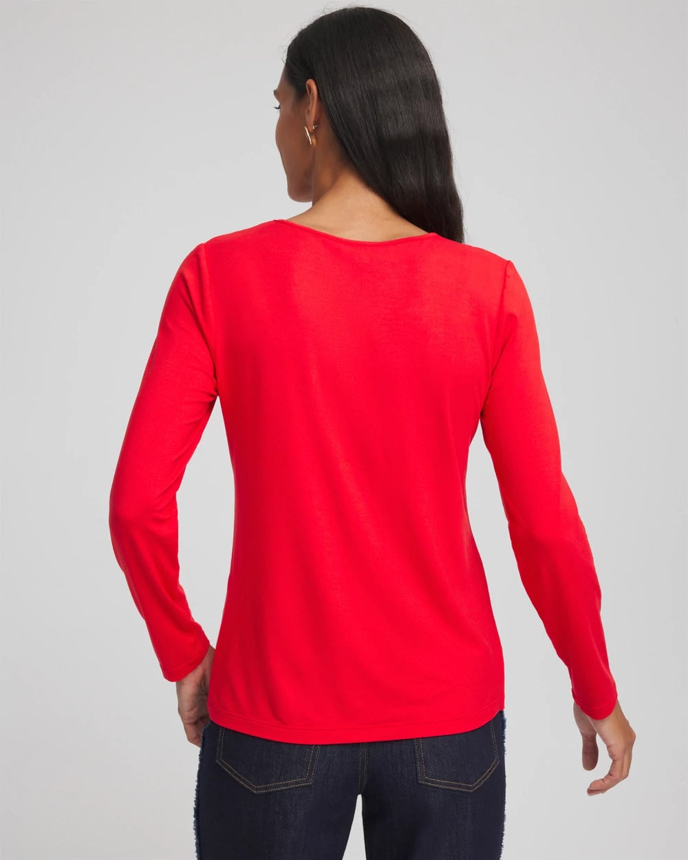Love Letter Red Embellished Heart V-Neck Tee