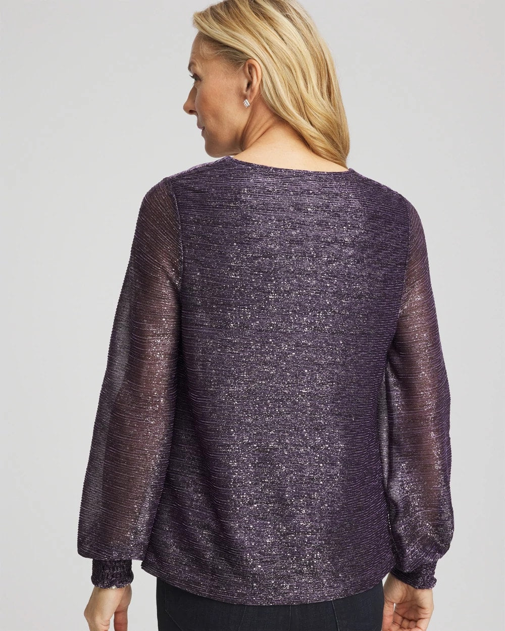 Purple Elixir Foiled Bodre Top