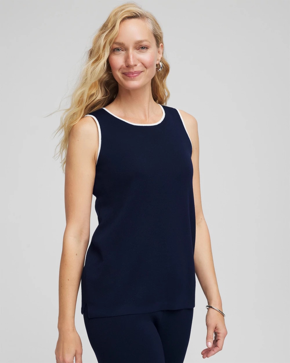 Travelers India Ink Travelers™ Tipped Sweater Shell Tank