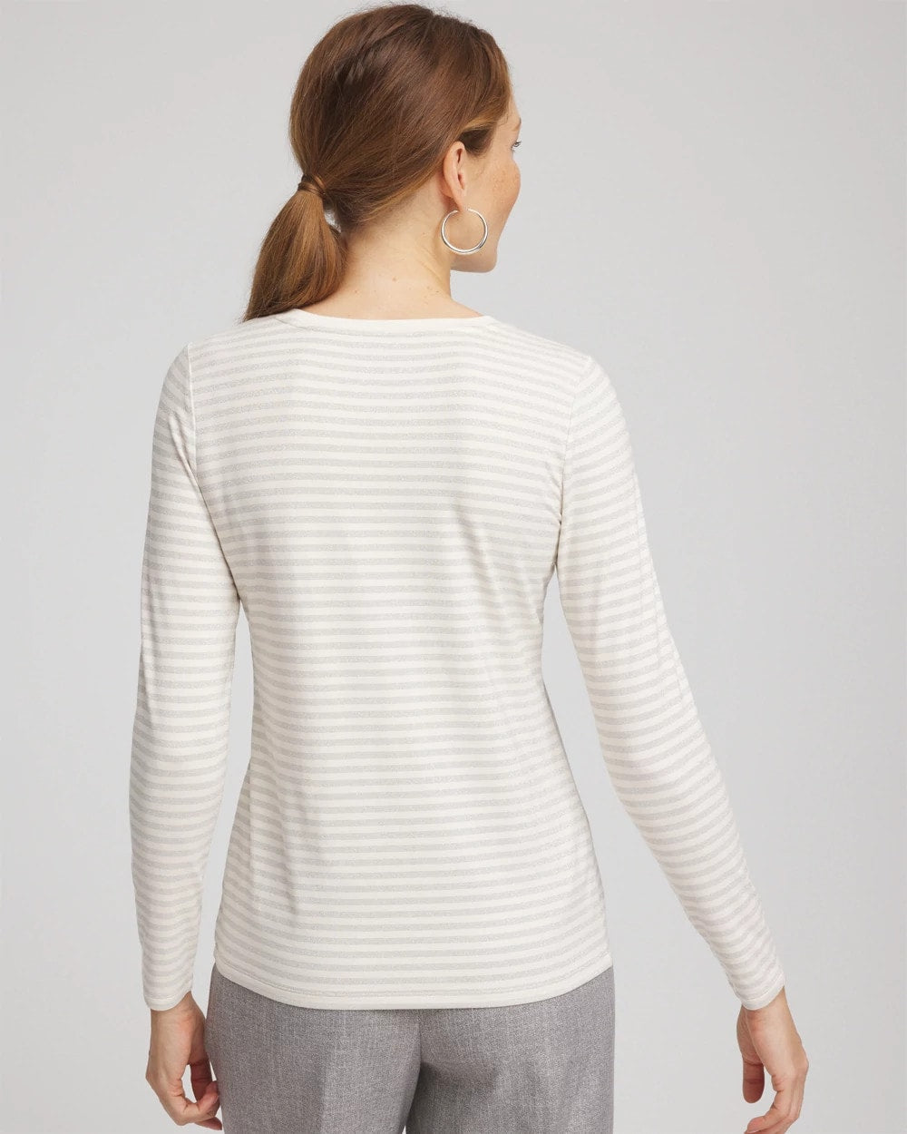 English Cream Metallic Layering Tee