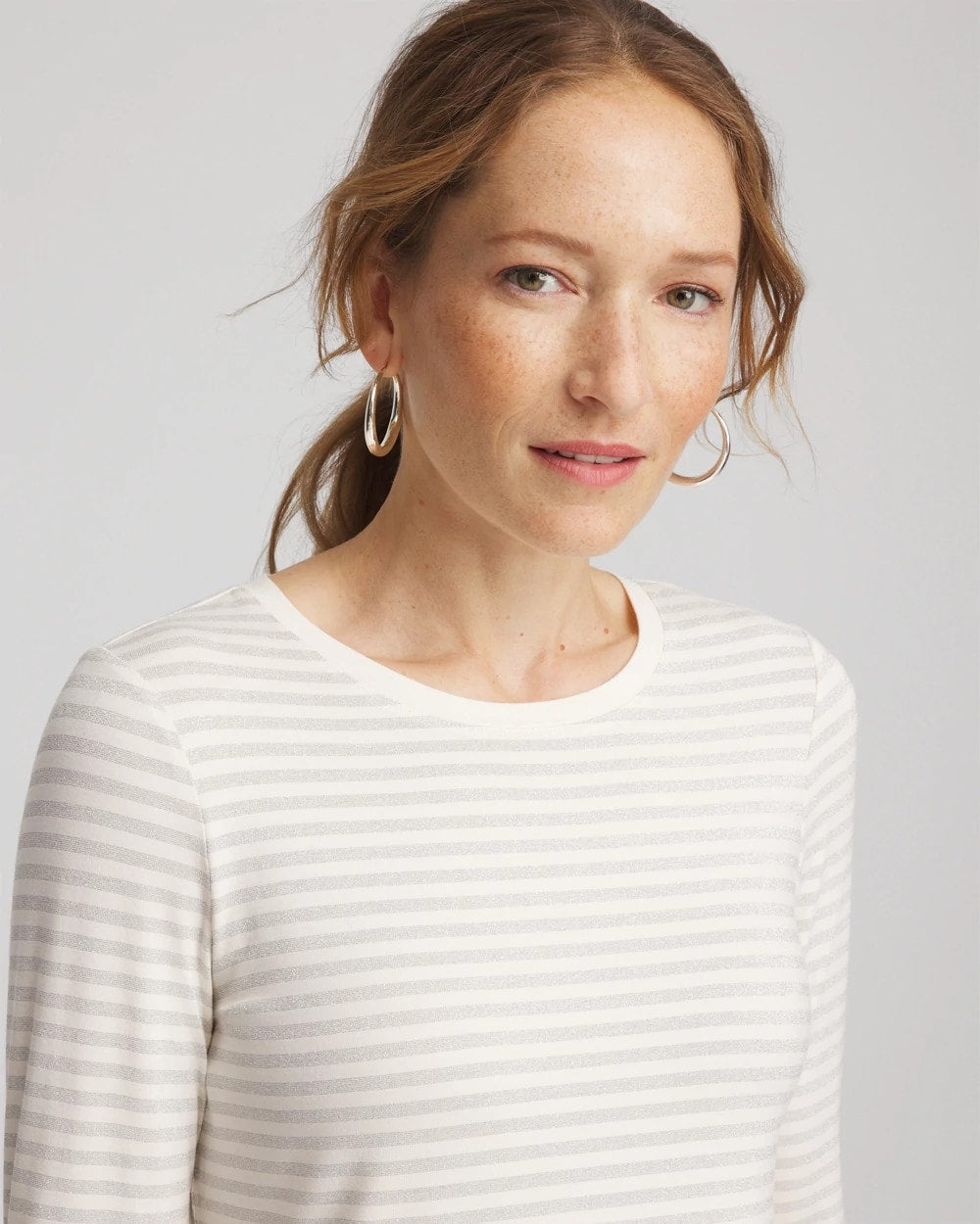 English Cream Metallic Layering Tee