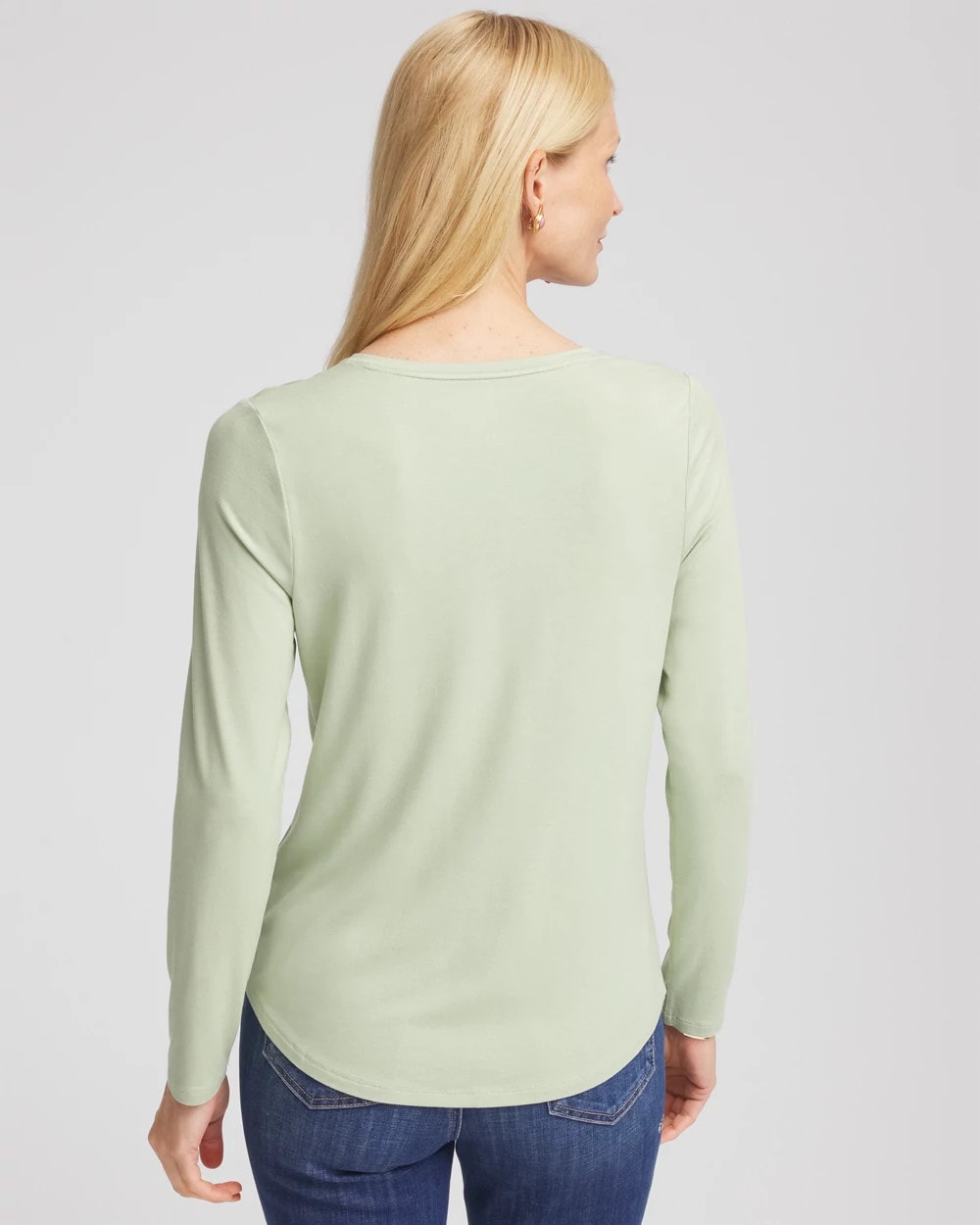 Sage Meadow Touch of Cool™ V-Neck Layering Tee
