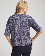 Indigo Sky Animal Cozy Crewneck Tee