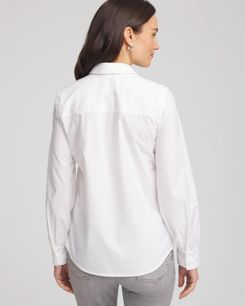 Alabaster Jeweled Poplin Shirt