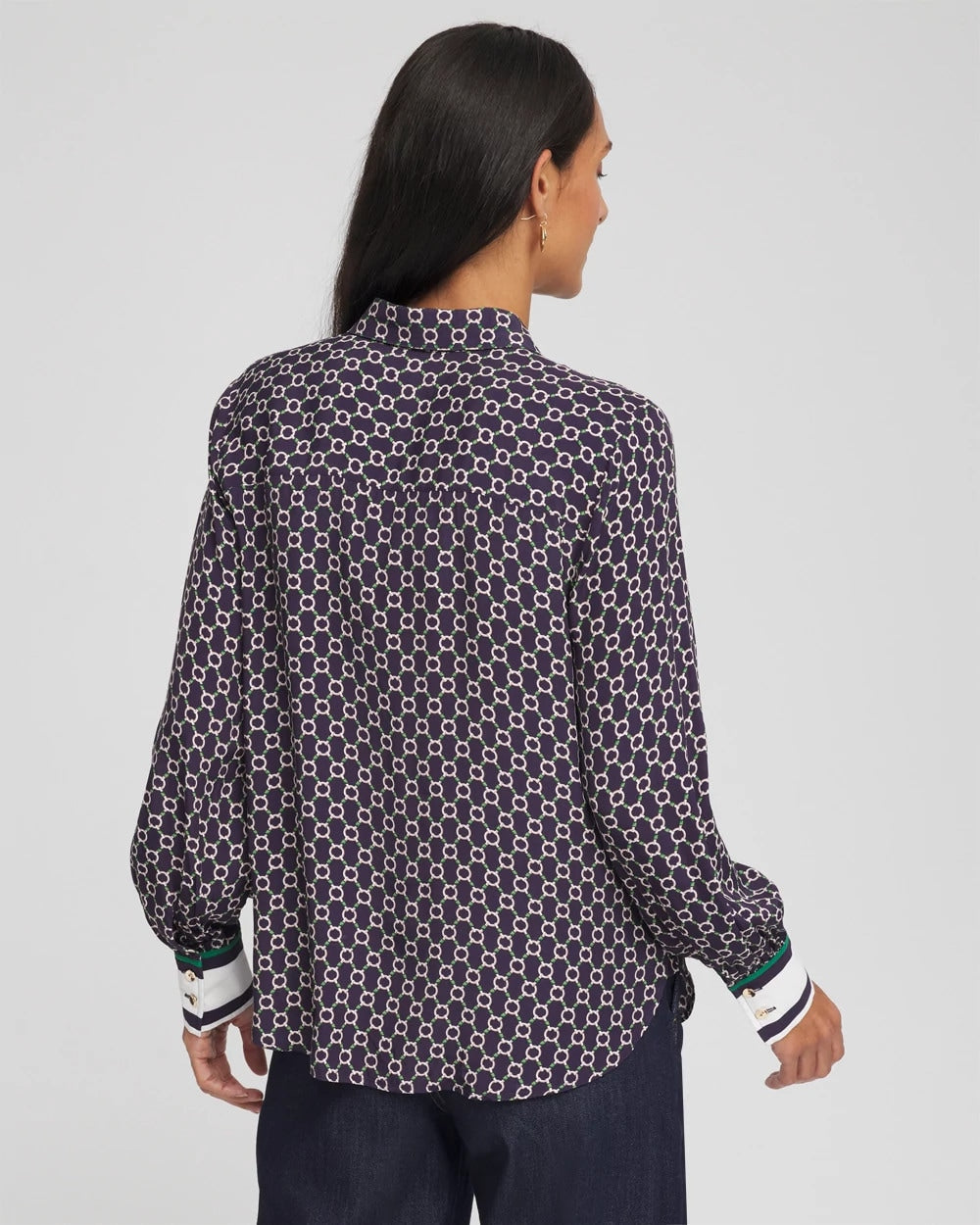 Passport Blue Faux Silk Twill Shirt
