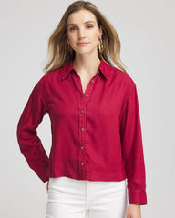 Russet Red Tencel™ Classic Fit Shirt