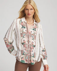 Ecru Silky Classic-Fit Shirt
