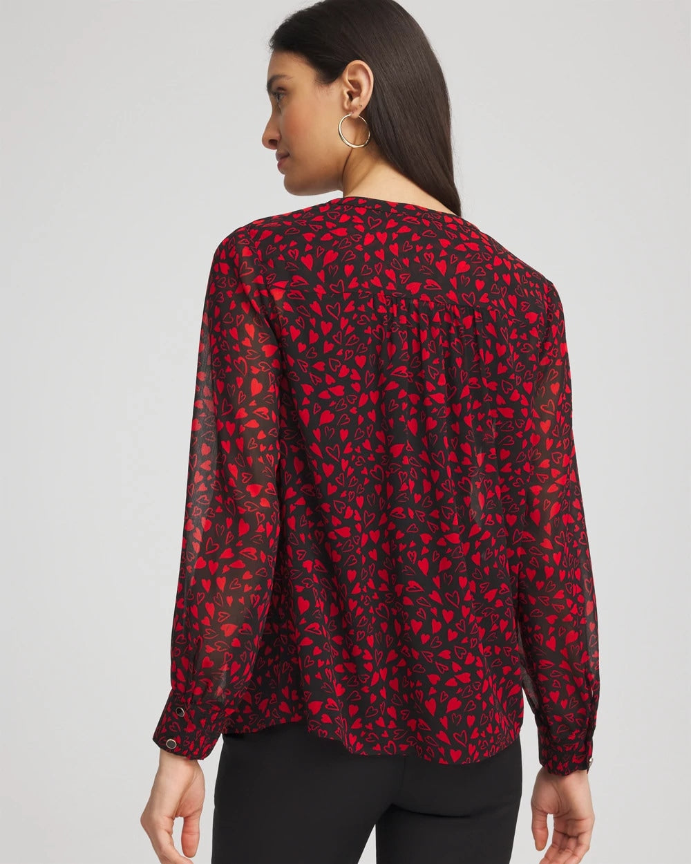 Love Letter Red Lover Girl Georgette Blouse