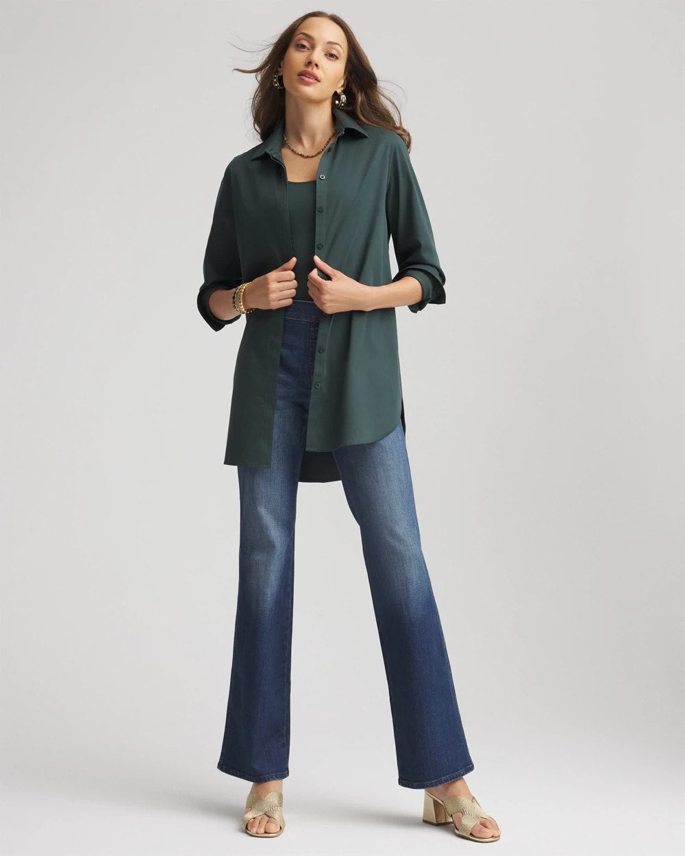 Darkest Spruce No Iron™ Long-Sleeved Tunic