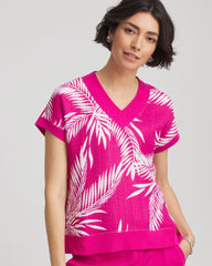 Crushed Berries Zenergy® Tropical Gauze Top